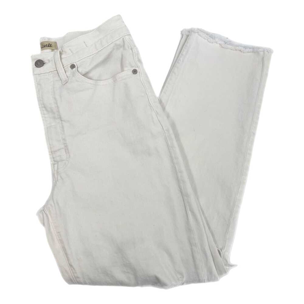 Madewell White Straight Leg Jeans High Rise 28in | Womens 28